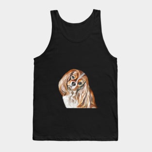 Drawing Dog Cavalier King Charles Spaniel Tank Top